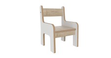 Keukenhof baby stoel zithoogte 20 cm wit grey craft oakTangara Groothandel voor de Kinderopvang Kinderdagverblijfinrichting